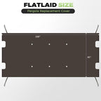 85'' x 208'' Universal Pergola Replacement Cover - Image 3