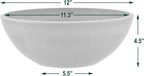 PSW Pot Collection M30C 12-inch Plastic/Stone/Wood Composite Low Bowl Planter – - Image 4