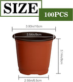 Nursery Pots 100 PCS 4 Inch Plant Pots - Image 2