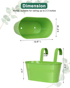 Metal Railing Planter for Outdoor Plants - Image 2