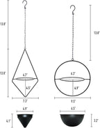 Metal Hanging Planters, Modern Plant Hanger - Image 6