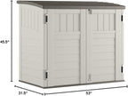 Suncast 4 Pack 34 Cu Ft Capacity Horizontal Outdoor Storage Shed - Image 7