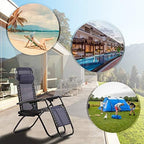 Zero Gravity Chair Patio Lounge Chairs Lounge Patio Chairs 2 Pack Adjustable - Image 6