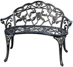 Mandolin Outdoor Park Garden Chair, All Chair Anti Rust Cast Aluminum Patio - Image 3
