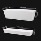 GREANER Window Boxes, 3 Pack 12x3.8 Inch Mixed Color Rectangle Herb Planters - Image 3