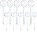 10 Pcs Clear Plant Watering Globes, Plastic Self-Watering Bulbs, Flower by -PlantWateringGlobes-