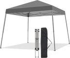 Canopy Tent, 10X10 FT Pop Up Canopy Outdoor Instant Tent Slant Legs by Oneofics