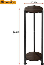 Plant Stand Indoor Outdoor 2 Tier Tall Metal Corner Storage Tiered Plant Shelf - Image 6