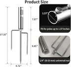Portable Beach Umbrella Sand Anchor, Stainless Steel Lawn Umbrella Base Holder - Image 2