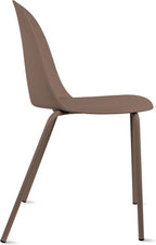 2xhome Set of 4 Modern Stackable Armless Dining Chairs | Plastic Shell Seat - Image 5