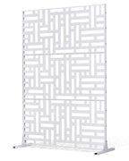 VEVOR Metal Privacy Screen, Freestanding Outdoor Divider by VEVOR