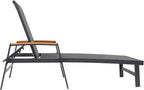 Christopher Knight Home Patio Aluminum Chaise Lounge, Adjustable Mesh Chaise - Image 5