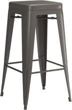 Furmax 30 Inch Metal Bar Stools Set of 4, Counter Height Backless Stools - Image 6