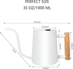 Watering Can Indoor Plants, 35oz Small Stainless Steel Metal Watering Can - Image 7