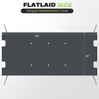 85'' x 208'' Universal Pergola Replacement Cover - Image 3