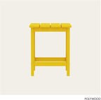 POLYWOOD ECT18LE Long Island 18" Side Table - Image 5