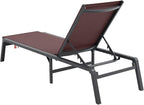 VEVOR 2 Pcs Chaise Lounge Chairs Outdoor, Aluminum Patio Lounge Chair - Image 10