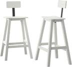 Bar Height Chairs Set of 2, HDPE Bar Height Outdoor Chairs, Weather Resistance by Naga+Bahna