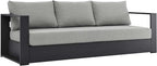 Modway Tahoe Aluminum Outdoor Patio Sofa in Gray Gray by Modway