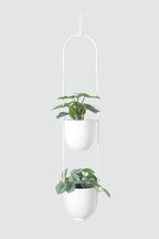 Hanging Planters 2 Tiers Metal Plant Hangers by ABETREE