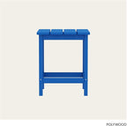 POLYWOOD Long Island 18" Side Table, Pacific Blue - Image 5