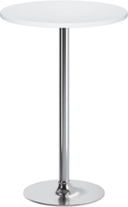 Flamaker Round Bistro Pub Table Modern Style Metal Base MDF Top Cocktail Bar by Flamaker