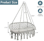 Giantex 2-Seat Hammock Chair, Macrame Swing - Image 8