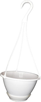 8 inchWhite Plastic Hanging Basket - Image 4