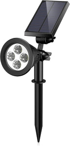AMIR Solar Spotlights Outdoor Upgraded, Waterproof 1 Pack Security Landscape by AMIR