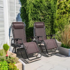 Homall Zero Gravity Patio Folding Lawn Chairs Outdoor Gravity Camp Reclining - Image 5
