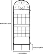hogardeck 1PC 45x14 Inch Heavy Duty Metal Trellis - Image 3