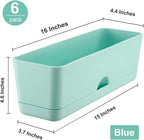 6 Pack Rectangle Planter 16x4.4 Inch Window Boxes Planters Rectangular Large - Image 5