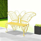 Plow & Hearth Weatherproof Butterfly Outdoor Bench | Holds Up to 300 lbs | - Image 5
