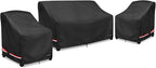 Patio Furniture Covers, 3 Piece Heavy Duty Waterproof Outdoor Furniture Covers by Rileytee