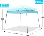 Canopy Tent, 10X10 FT Pop Up Canopy Outdoor Instant Tent Slant Legs - Image 5