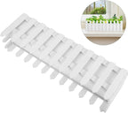 YARDWE Picket Fence Panels Wooden Picket Fence Flower Pot Window Box Planter - Image 6