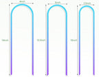 3 Pack U-Shaped Colorful Acrylic Plant Trellis - Image 6