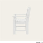 POLYWOOD GNB48WH Vineyard 48" Bench - Image 6