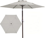 JEAREY 7.5FT Patio Umbrella Market Table Umbrella by JEAREYOutdoorsCollection