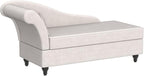 Yongqiang Storage Chaise Lounge Indoor, Linen Upholstered Chaise Lounge Chair - Image 5