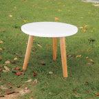 Uneedem Indoor Plant Stand, Wood Mid Century Modern Small Round Side Plant Table - Image 5