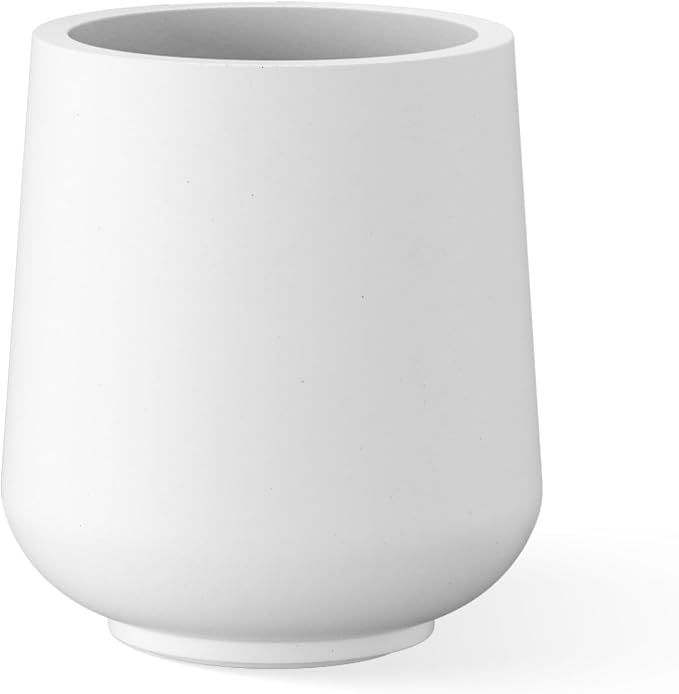 Kante 11.6" Dia Round Concrete Planter, Outdoor Indoor Large Plant Pots by Kante