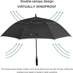 G4Free 47/54/62/68/72 Inch Automatic Open Golf Umbrella Oversize Extra Large - Image 4