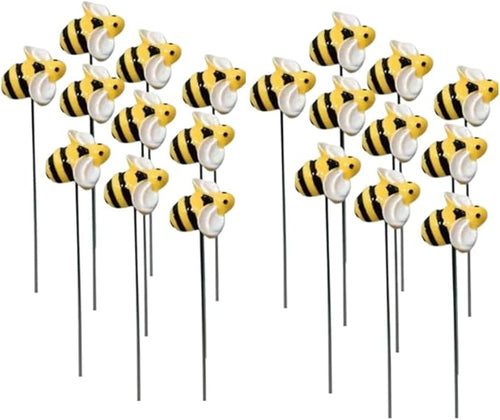 20pcs Bee Garden Stakes, Resin Bumblebee Yard Decor by DYJAGYO