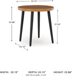 Signature Design by Ashley Horizon Hall Casual Outdoor End Table - Image 7