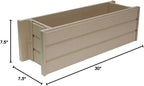 New Age Garden EPWB103-R30 ecoFLEX Rectangular Flower or Herb Window Box - Image 4