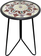 LIFFY Outdoor Side Table, Indoor Round Home Decor End Table & Accent Table by LiffyArt