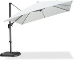 PURPLE LEAF 10 Feet Patio Umbrella Outdoor Cantilever Square Umbrella Aluminum - Image 2