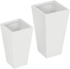 Outsunny 2-Pack Outdoor Planter Set, Flower Pots - Image 9