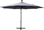 Flash Furniture Sedona Round Solar Cantilever Umbrella, Commercial Grade - Image 6